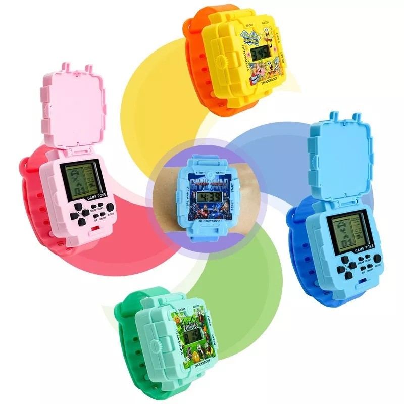 JAM TANGAN ANAK LAKI LAKI GAME TETRIS