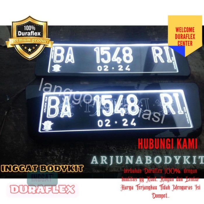 Cover plat nomor cembung custom honda freed