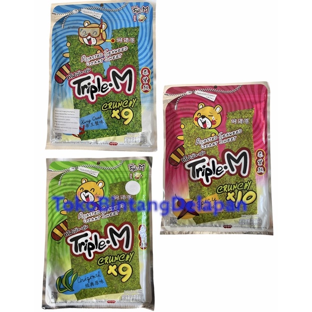 

TRIPLE M Seaweed/Rumput Laut (Spicy / King Crab / Original)