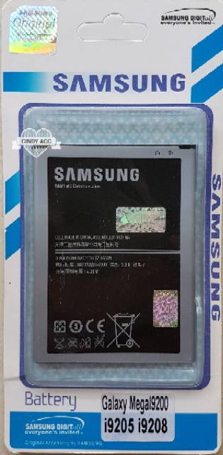 Baterai Battery Batre Original Samsung Galaxy Mega 6.3 i9200 i9205 i9208