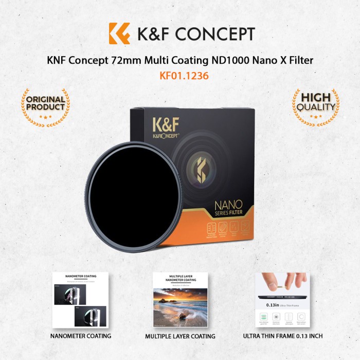 KNF ND1000 10 Stop 3.0 MRC Nano-X Filter ND 72mm