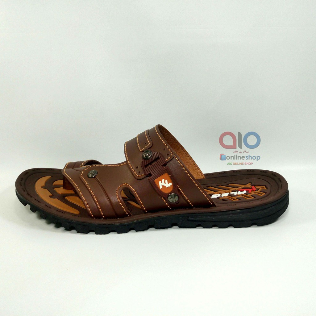 Kaleo Sandal Jempol Cowok 39 - 42 Sendal Casual Pria Dewasa Laki KLO 02/KLO 24 Bahan Kulit Sintetis