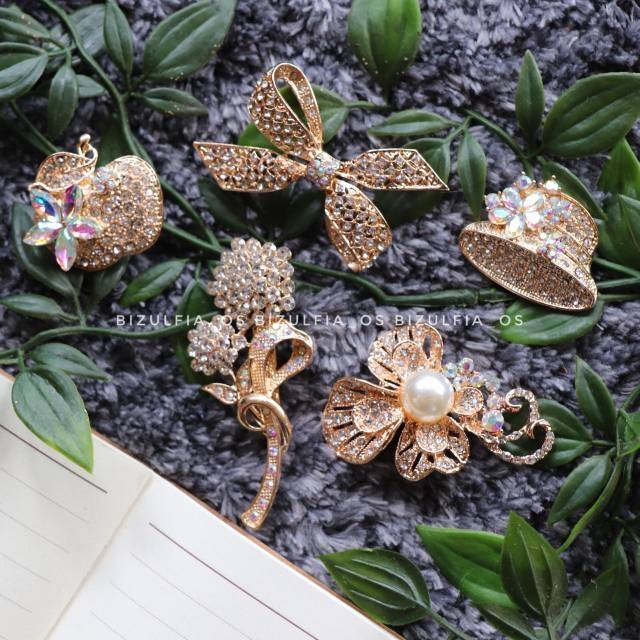 Brooch / bros jilbab / bros hijab / bros lucu / bros dada / Bros Cantik untuk Wanita BZO