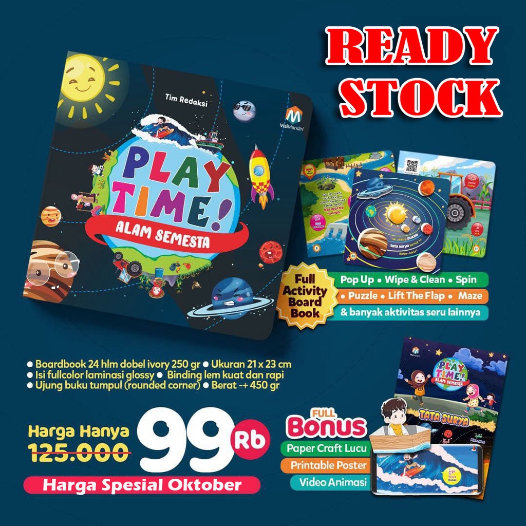 Board Book : Play Time edisi Alam Semesta (Ziyad)