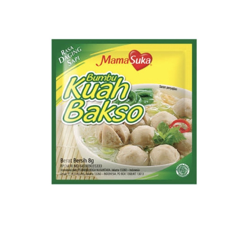 

Kuah Bakso Mamasuka 8gr , 1 renteng isi 12 sachet