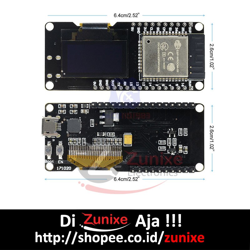 Wemos ESP32 LOLIN32 OLED Wifi Bluetooth 4MB Development Board