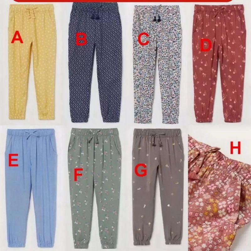 celana jogger HnM rayon pant