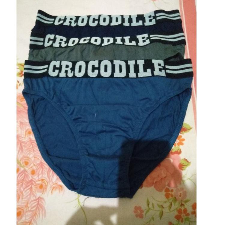 [ NEW DROP ] 1 kotak isi 3pcs.sempak pria dewasa crocodile