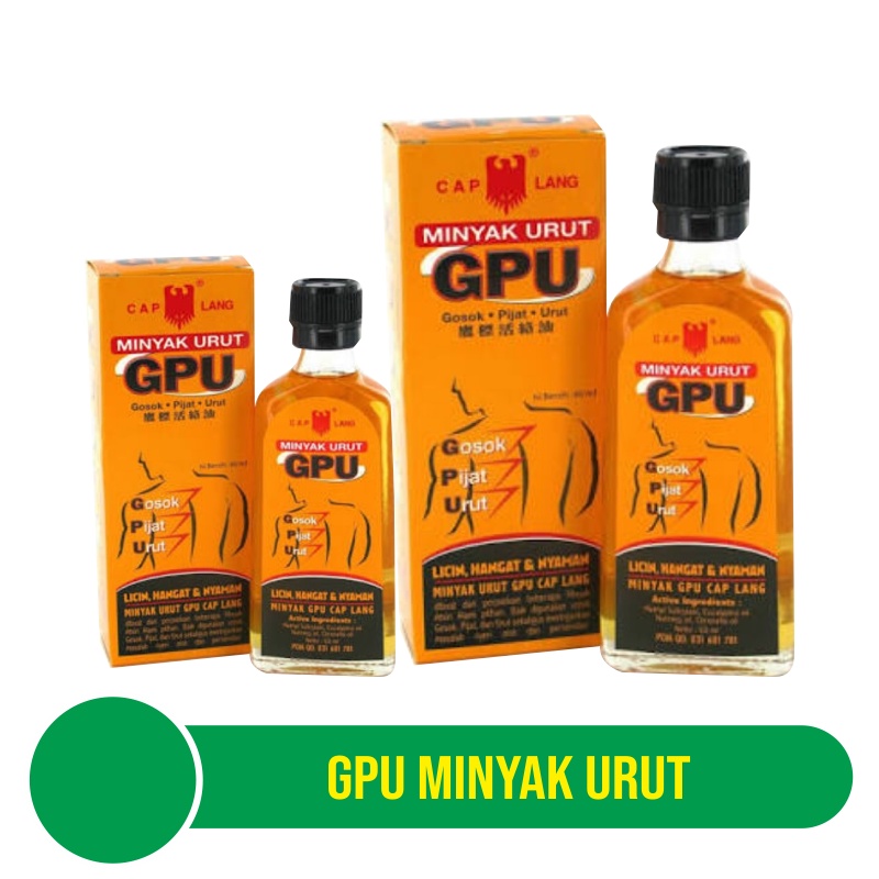 GPU Minyak Gosok dan Urut 30 mL / 60 mL