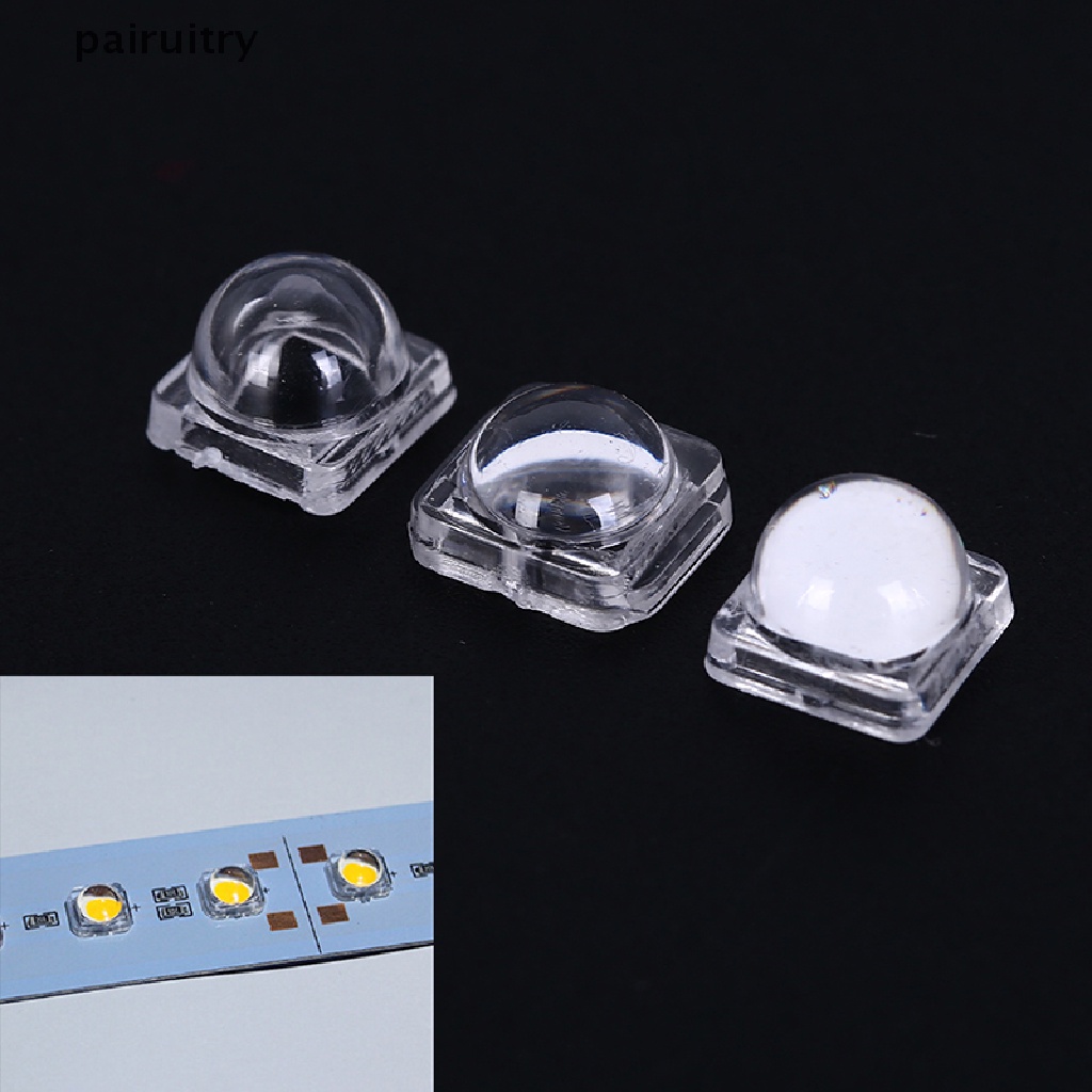 Prt 50pcs Lensa Optik Cembung led 5050smd 30 60 120 Derajat PRT