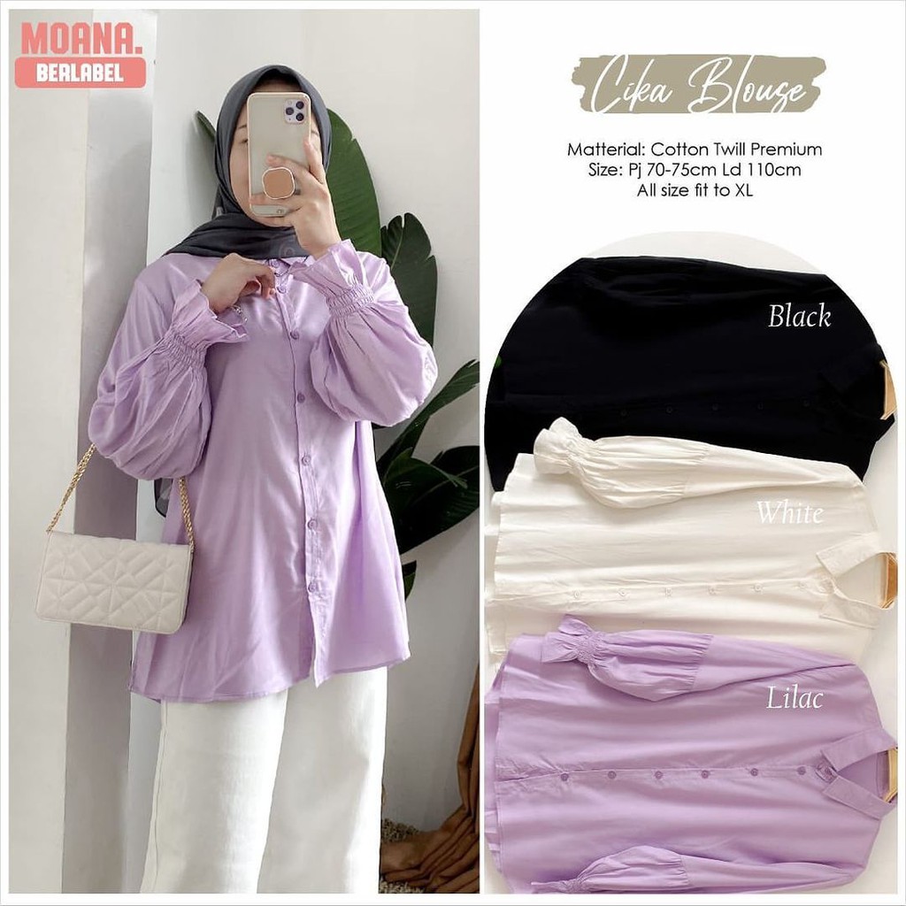 DISKON CIKA BLOUSE - atasan cantik / atasan kekinian / atasana wanita masa kini / atasan hits / blouse