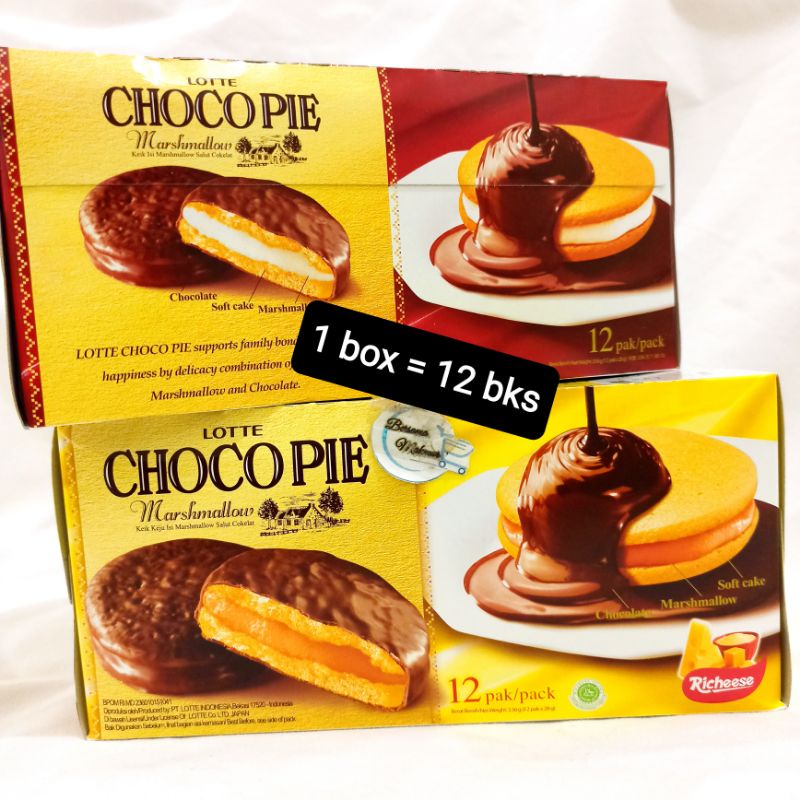 

LOTTE CHOCOPIE box 12 bks original choco pie