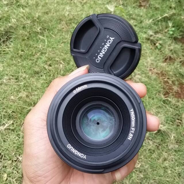 Lensa Fix Yongnuo 50mm F1.8 for Nikon D3100 D3200 D5100 D5200 D5300 D5500 Murah