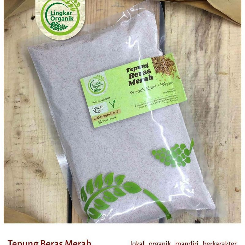 

tepung beras merah lingkar organik 500 gr