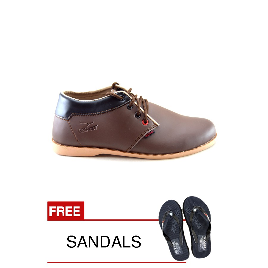 

Redknot - Sneakers Nath Coklat + Bonus Sandal Senilai Rp.25.000,00