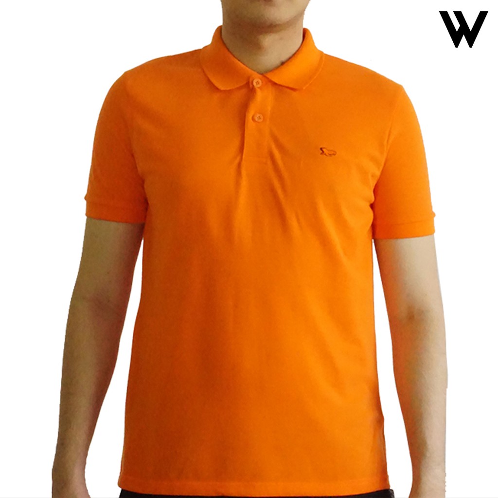 Walrus Kaos  Polo  Basic Polos  Orange T1021527 Shopee  