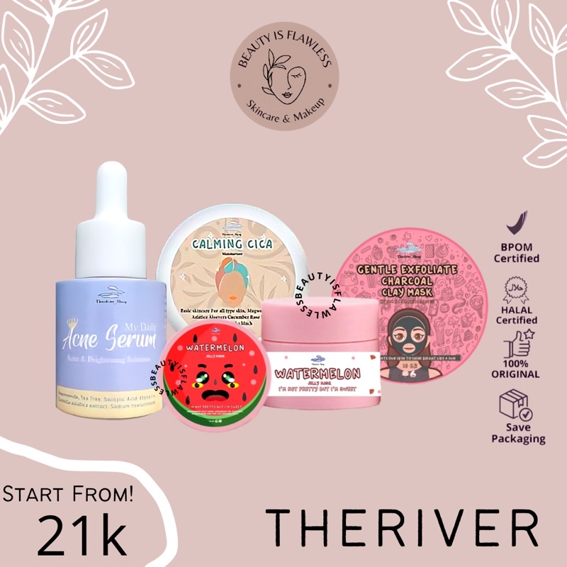 [READY] MASKER CLAY SLEEPING MOISTURIZER BY THERIVER SHOP CHARCOAL CLAY MASK GENTLE EXFOLIATE WATERM