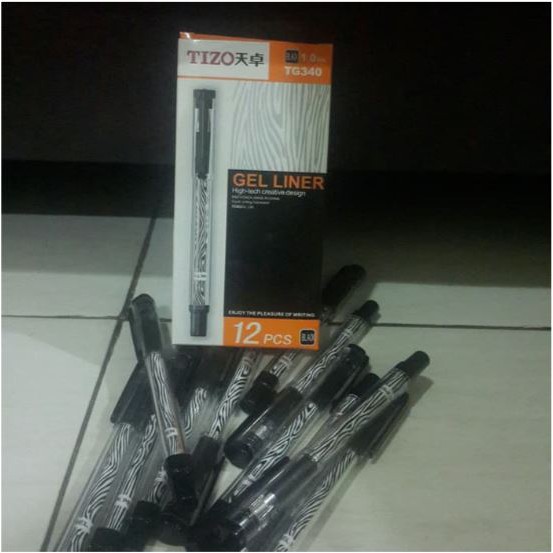 

Pulpen / Pen Gel Ink Zebra TIZO Hitam (TG340)