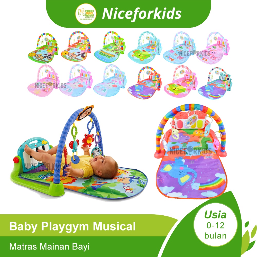 Playgym Baby Motif / Piano Playmat Matras / Kasur Bayi Playgym Musical