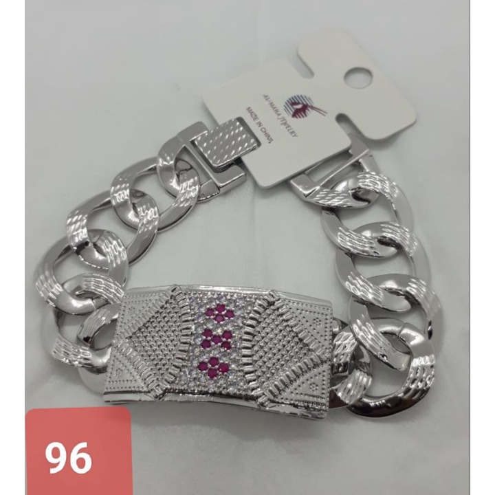 Gelang tangan xuping model rantai putih aksesoris fashion wanita dewasa