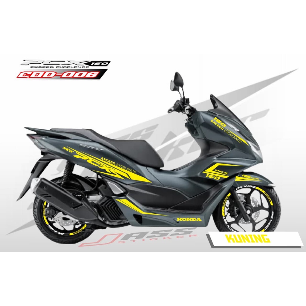 (COD) STICKER CUTTING PCX 160 + SIKER PELEK / STIKER STRIPPING PCX 160 / STRIPING VARIASI PCX