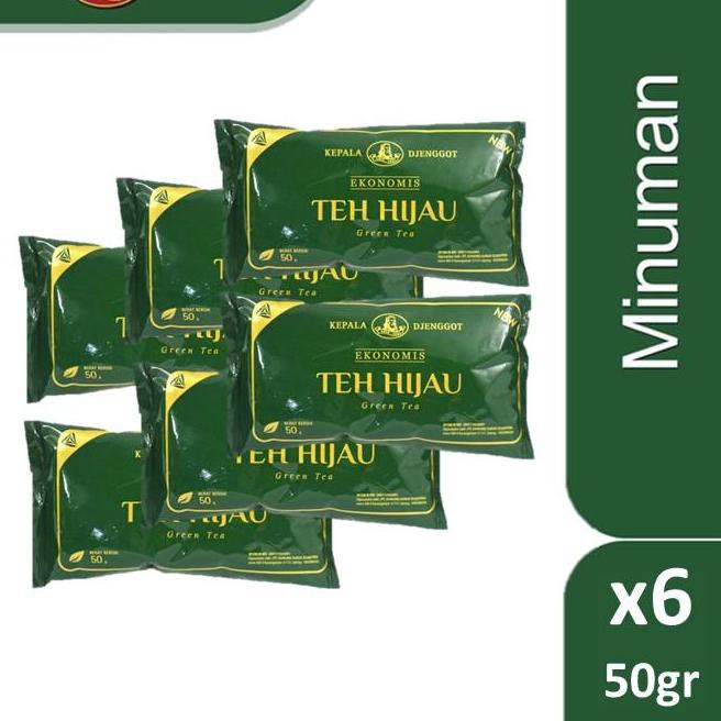 

[KODE 9] Teh Hijau Kepala Djenggot Sachet 50 gr x 6 Pcs TERBARU!!!