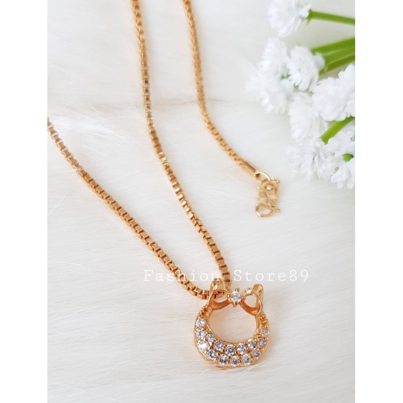 New Bestseller import kalung Fashion import unik perhiasan replica emas xuping pita cantik Dewasa