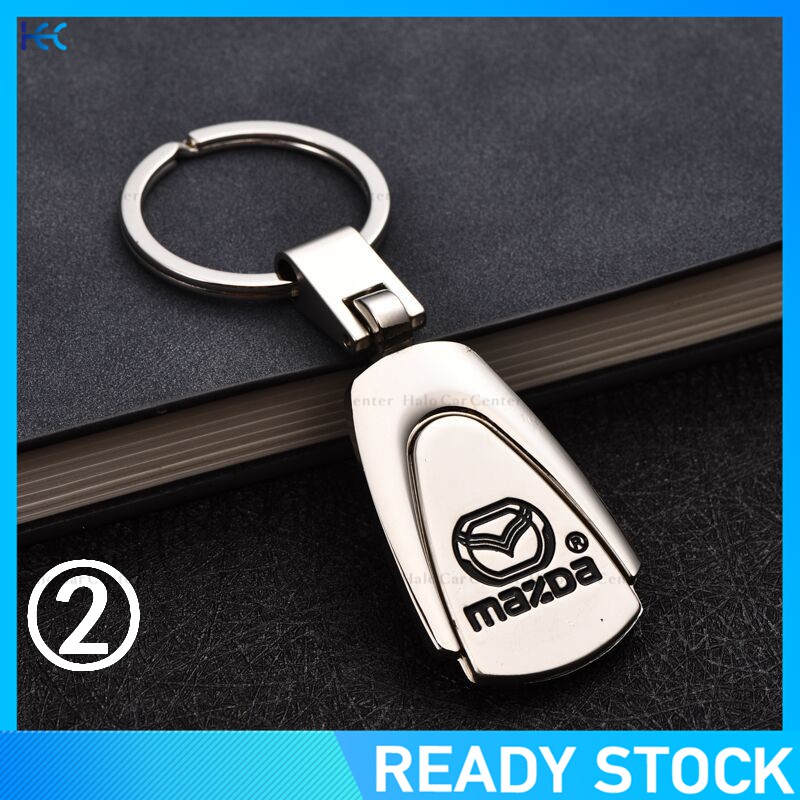 【Ready Stock】Alloy Metal Logo Motorcycle Keychain Car keychain SET for Mazda