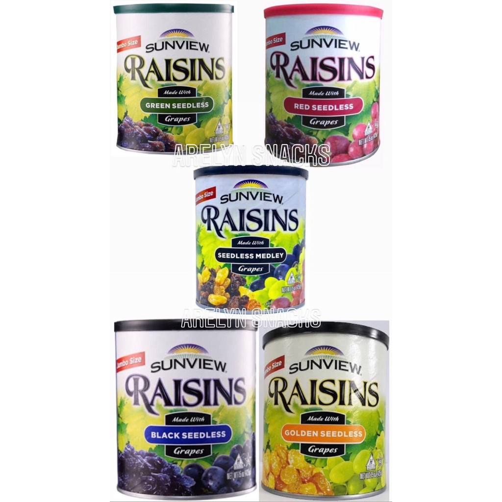 

[Kismis Import] Sunview Raisins Banyak Variant (Raisin Golden, Red, Green, Black, Seedless Medley)