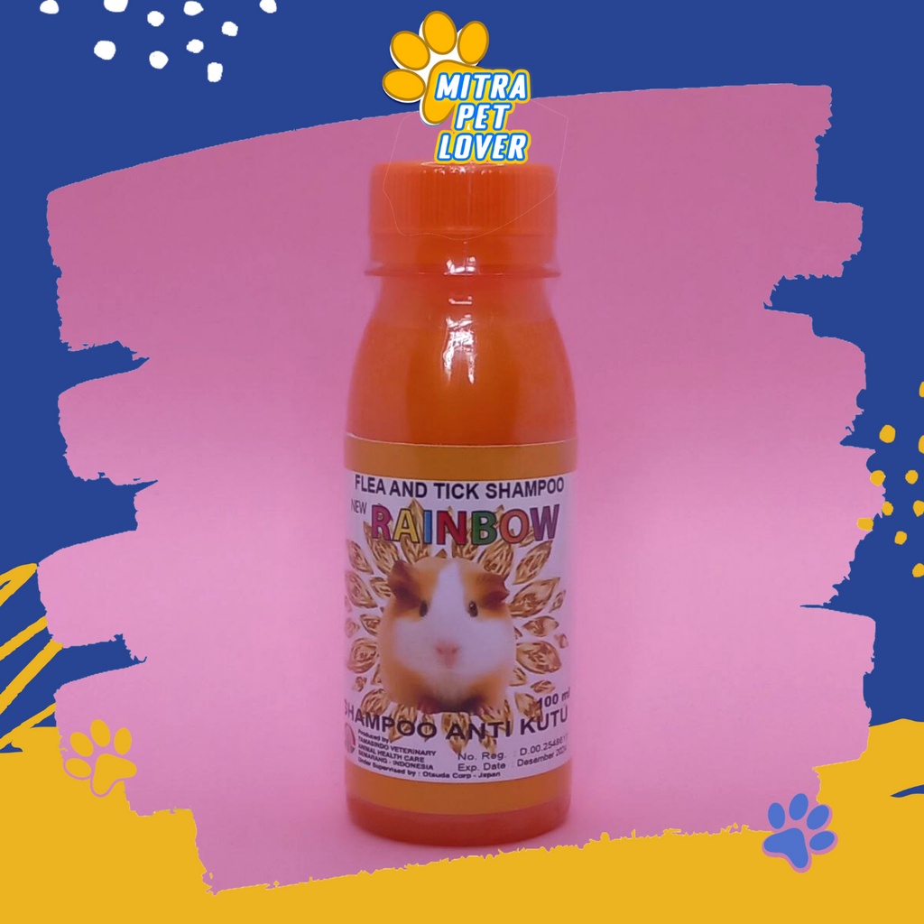 SHAMPO ANTI KUTU HAMSTER - RAINBOW H SHAMPO 100 ML - BULU BERSIH LEMBUT WANGI BASMI KUTU CAPLAK JAMUR - MENGHALUSKAN LEMBUTKAN BULU - SAMPO - MURAH GARANSI KUALITAS ASLI ORIGINAL - PET ANIMAL TAMASINDO OBAT KESEHATAN &amp; VITAMIN TERNAK HEWAN MITRAPETLOVER