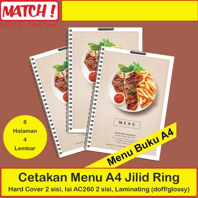

Office & Stationery | Document Organizer | Menu A4 Hard Cover Jilid Ring 8 Hal 2 Sisi | Best Seller
