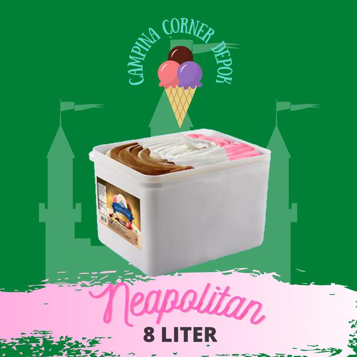

Makanan Beku | Campina Ice Cream Neapolitan 8 L