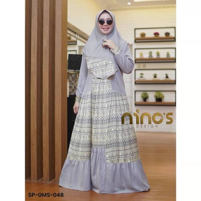 Gamis Set syar'i SR - 048 by Ninos design