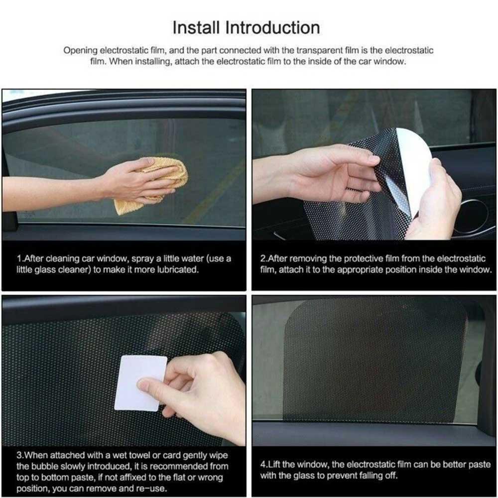 Agustinina Car Sunroof Film High-quality PVC Anti-UV Car Window Sunshade Protection Sunscreen Film Sticker