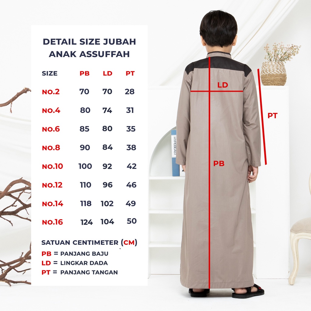 Jubah Anak Laki Laki Premium 9 - 16 Tahun Lengan Panjang Alief Series Original Assuffah Image 7