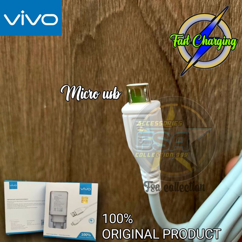 Charger vivo micro original 100% fast charging 9v 2a charger vivo v11 v9 v7 v5 v5max v3max y95 y91 y71