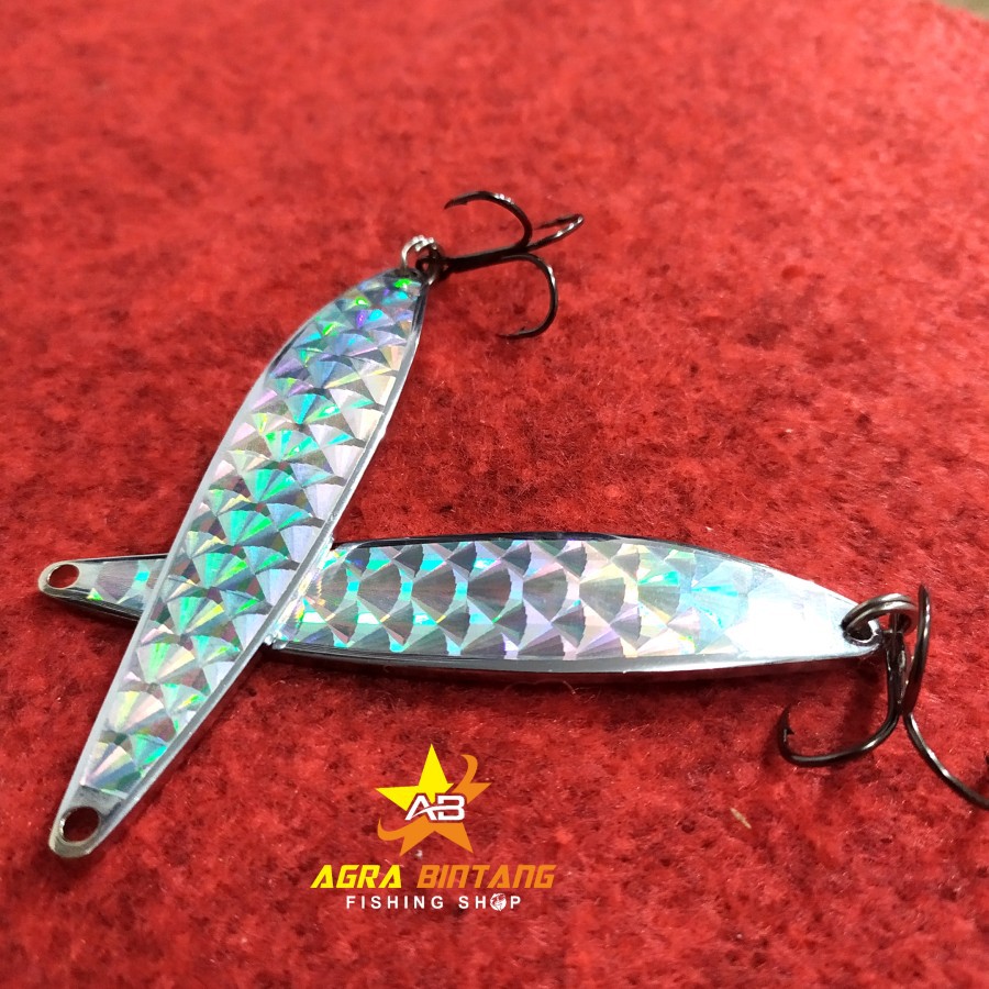 UMPAN PANCING SPOON STAINLESS PLUS TREBLE HOOK