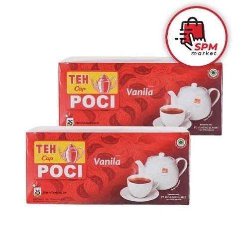

[ COD ] Teh Poci Vanilla Celup isi 25 kantong Grosir 2 pack (10 kotak) PROMO SPECIAL Kode 290