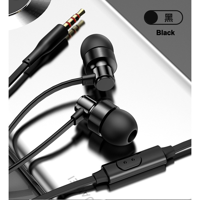 Earphone In Ear Stereo Super Bass Dengan Kabel Jack 3.5mm