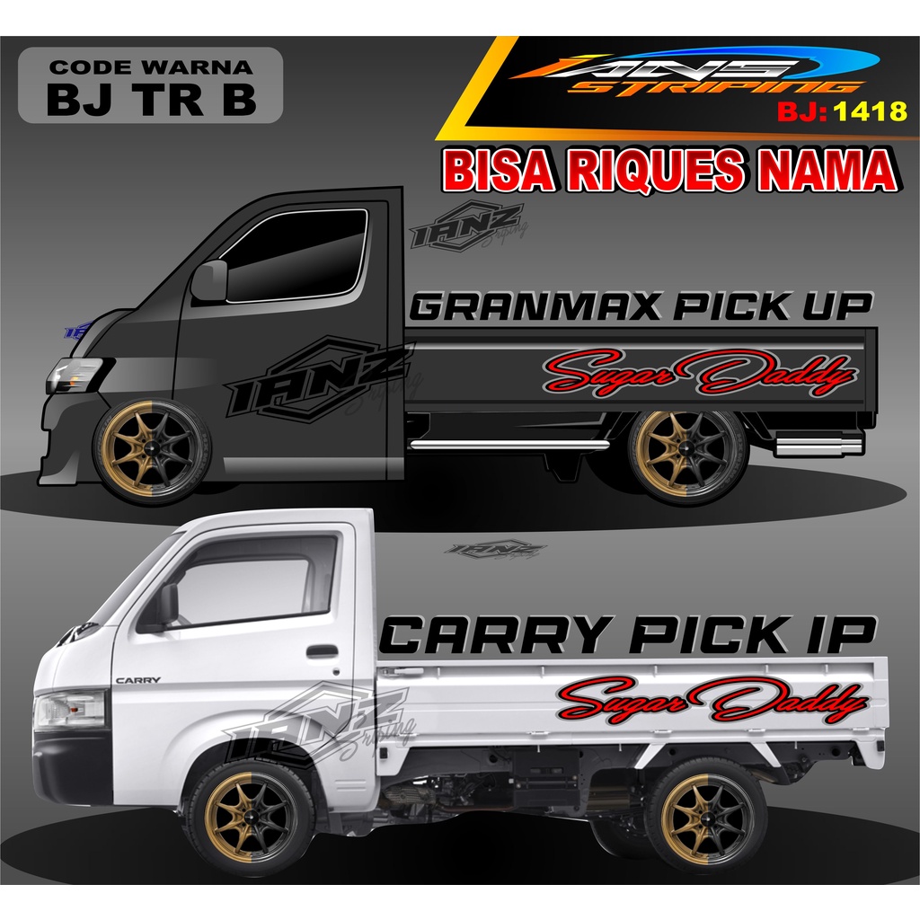 DECAL STIKER BAK SAMPING GRANMAX PICK UP / STICKER BAK SAMPING GRANMAX / DECAL STICKER GRANMAX PICK UP