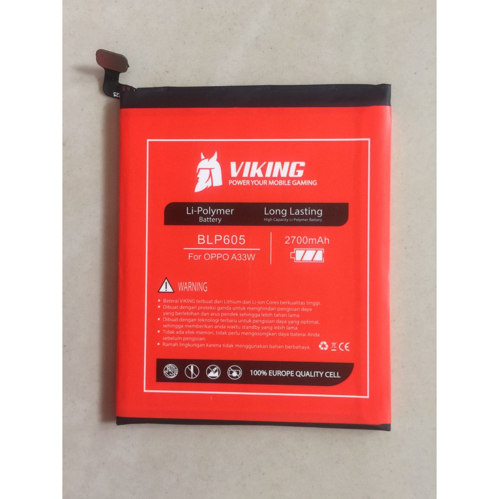 Baterai Viking Oppo BLP605 - A33 A33W Neo 7 F1 F1f Batre Batere