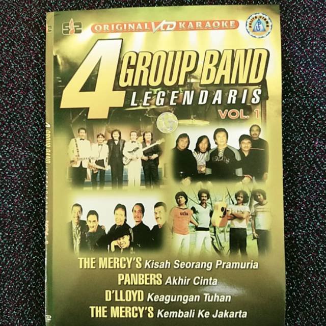 KASET MUSIK VIDEO VCD ORIGINAL LAGU KARAOKE GROUP BAND LEGENDARIS KARAOKE