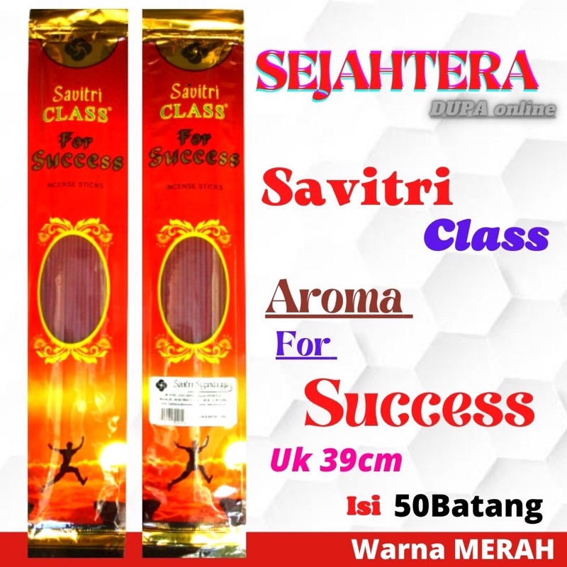 Dupa Hio Savitri Class “For Success” Pouch 39cm 50btg Merah