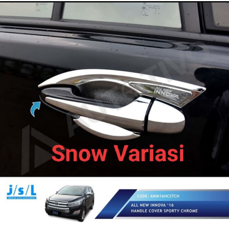 All New Innova cover pegangan pintu handle cover sporty chrome JSL