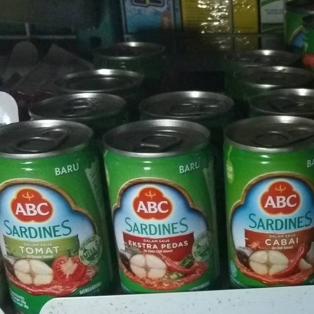 

Abc sardines 155gr kaleng all variant