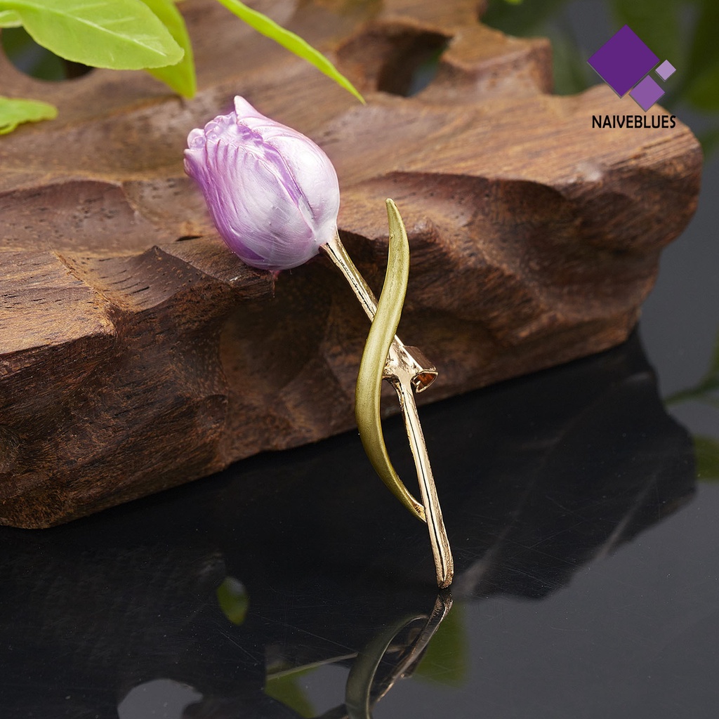 Bros Bentuk Bunga Tulip Warna Pink Untuk Pesta