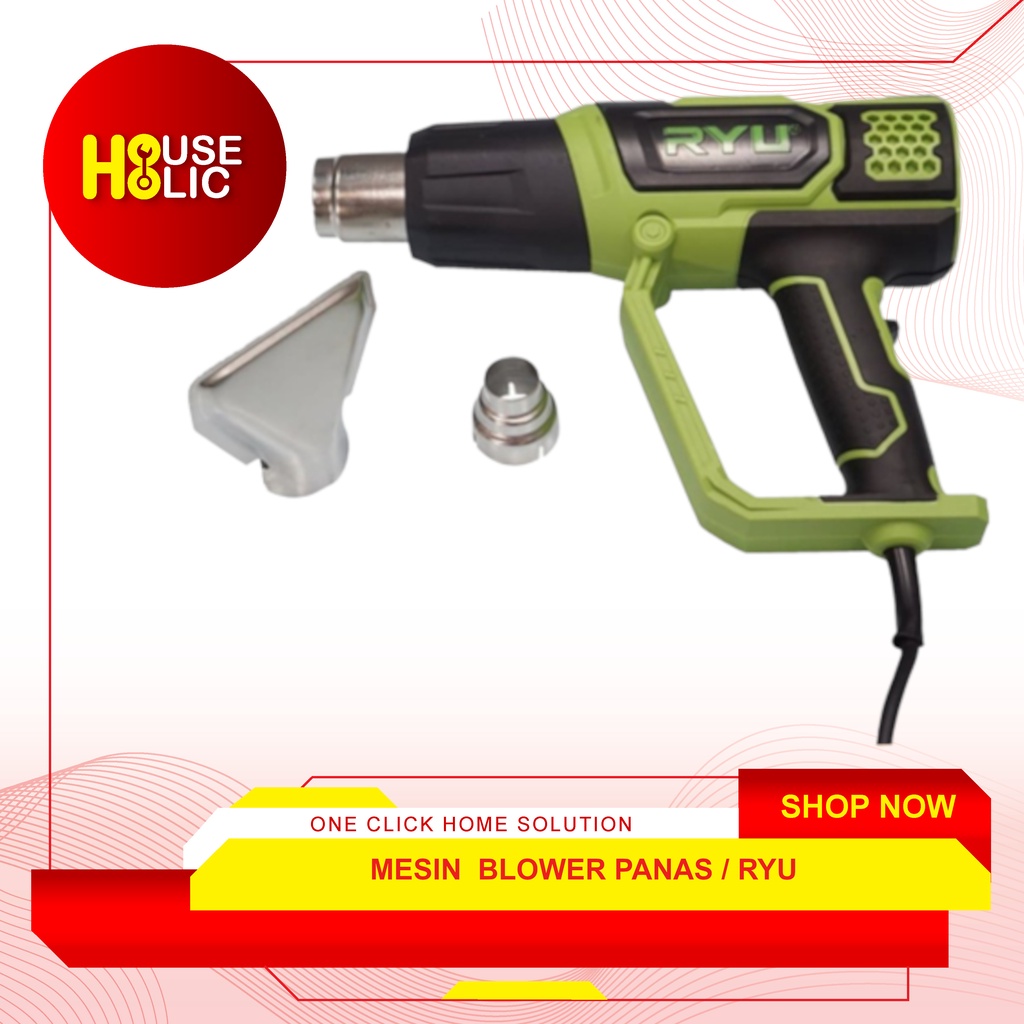 RYU Mesin Blower Pemanas RHG 600 / Heat Gun RHG600-3 / Blower Hot Gun