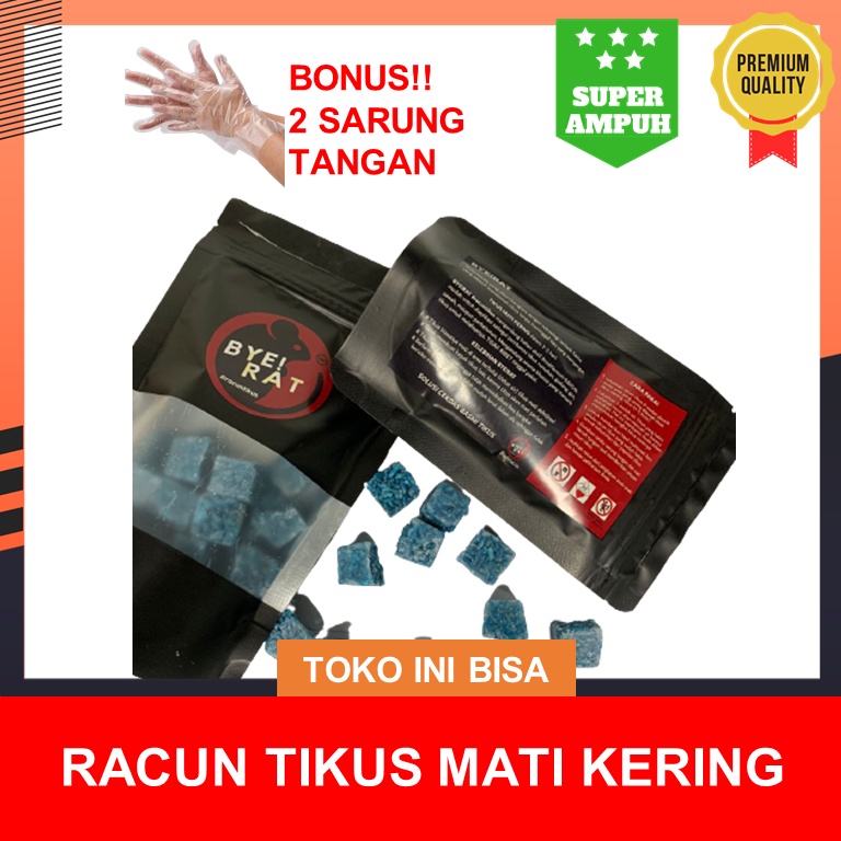 BYERAT BASMI TIKUS SUPER AMPUH RACUN TIKUS MATI KERING 125 gram