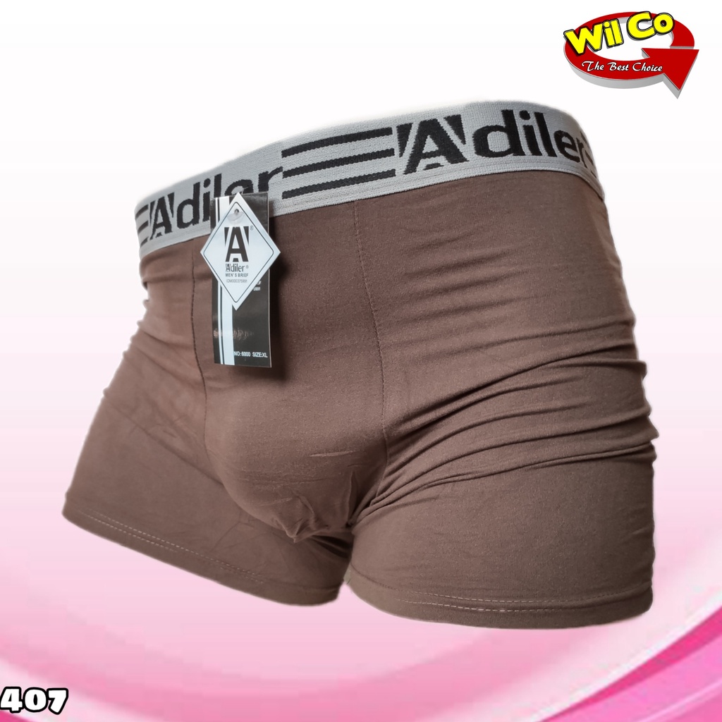 K407 - CELANA DALAM PRIA BOXER ADILER SIZE M - XXXL HARGA PER 1 PCS