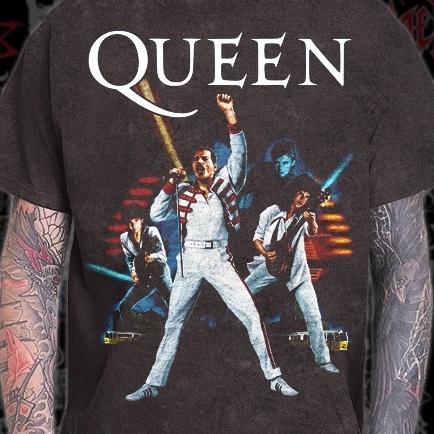 Kaos Band Queen Vintage T-shirt Wash_084